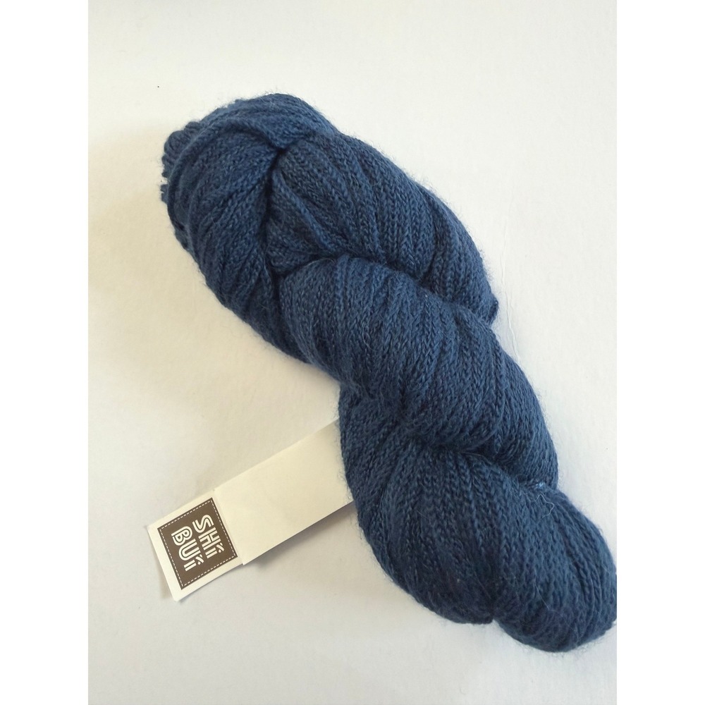 SHIBUI Maai Yarn 50g Suit Blue Alpaca Merino Wool DK Chainette Discontinued